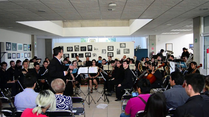Presentación de la Banda  Sinfónica de Jalisco en la Preparatoria 15