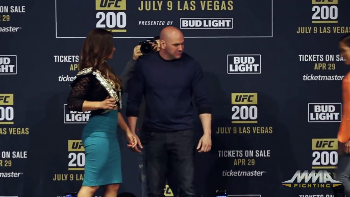 UFC 200: Miesha Tate vs. Amanda Nunes Staredown