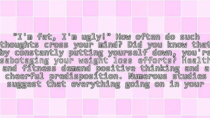 How to Overcome Negative Thoughts: Could a Positive Attitude Help You Lose Weight?