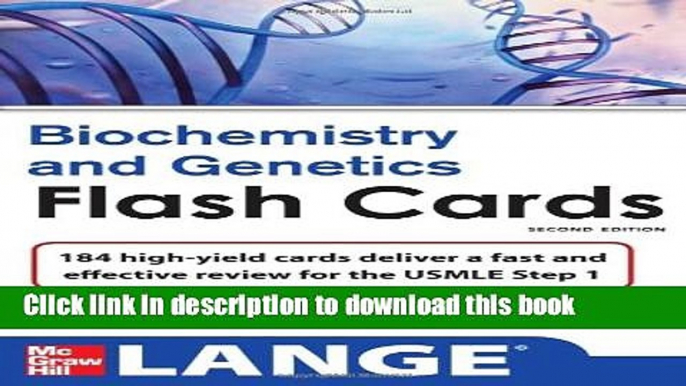 Collection Book Lange Biochemistry and Genetics Flash Cards 2/E