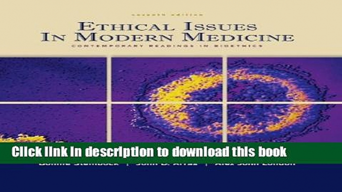 Collection Book Ethical Issues In Modern Medicine: Contemporary Readings in Bioethics