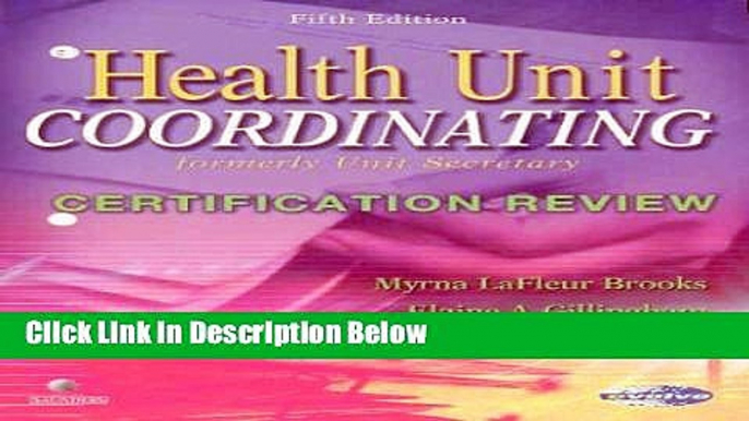 Books Health Unit Coordinating Certification Review, 5e Full Online