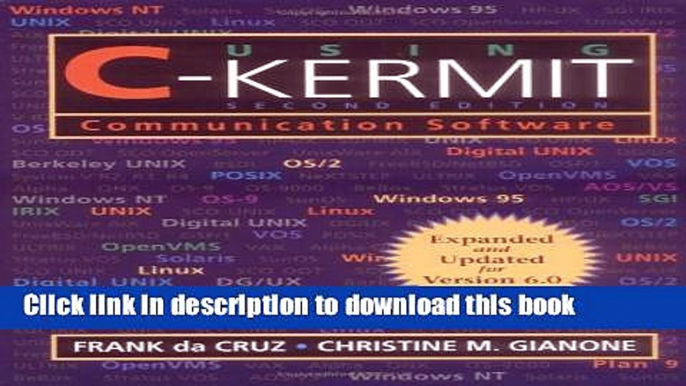 [New] PDF Using C-Kermit, Second Edition Free Download