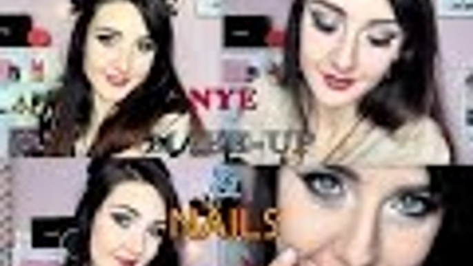 ||NYE 2016|| MAKE-UP AND NAILS IN GLITTERS!!!!!! (ENG)