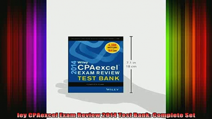 READ book  ley CPAexcel Exam Review 2014 Test Bank Complete Set Full Free