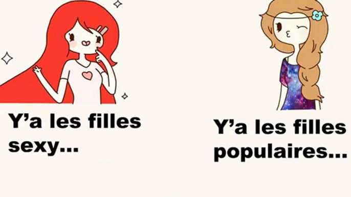 LES DIFFÉRENTS TYPES DE FILLES