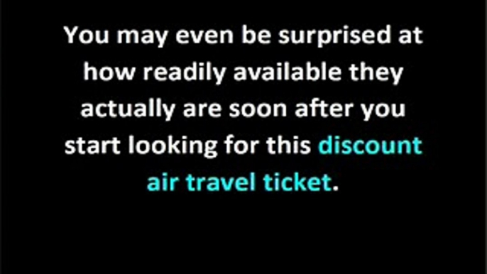 Tips And Tricks on How To Get Discount Air Travel