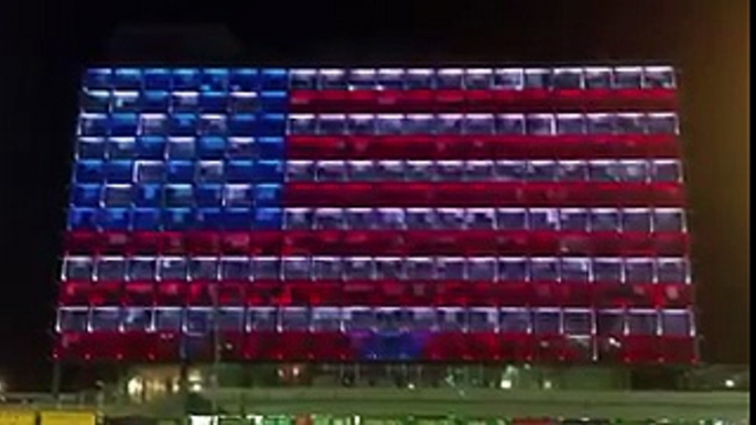 hotel de ville de Tel Aviv rend hommage Orlando 12 juin 2016