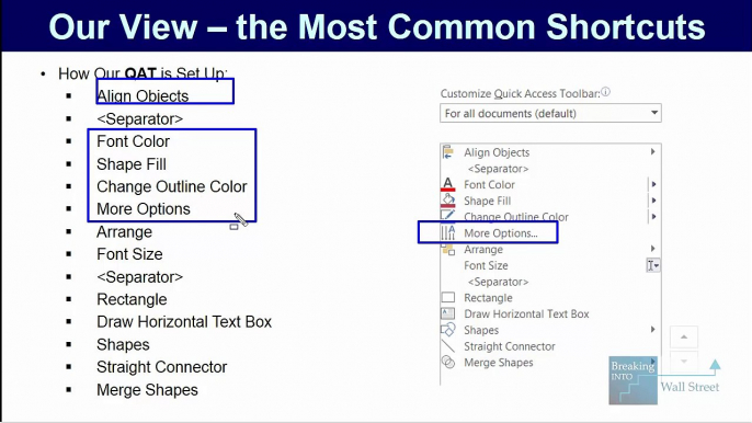 PowerPoint Shortcuts Investment Banking- Quick Tips