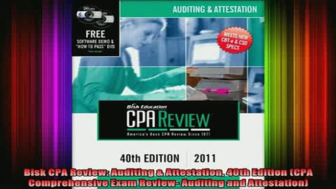 READ book  Bisk CPA Review Auditing  Attestation 40th Edition CPA Comprehensive Exam Review Full Free