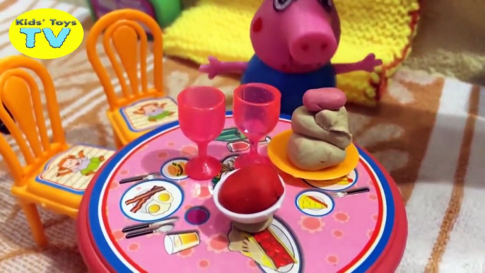 Peppa pig poops in toilet compilation toys playset play doh свинка пеппа какашки