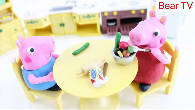 Peppa Pig George Crying! Peppa Pig Stop Motion Play Doh! Play Doh Stop Motion Peppa Pig!