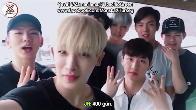 [16.06.2016] MONSTA X'in 400. Gün Kutlama Mesajı (Türkçe Altyazılı)