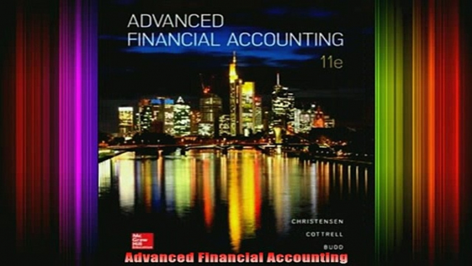 READ book  Advanced Financial Accounting Full EBook