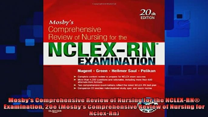 read now  Mosbys Comprehensive Review of Nursing for the NCLEXRN Examination 20e Mosbys