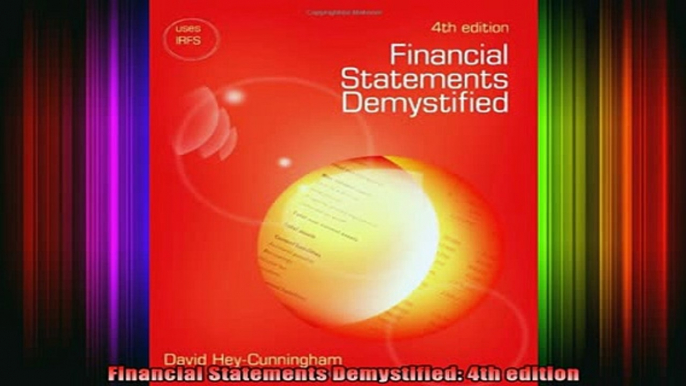 READ book  Financial Statements Demystified 4th edition Full Free