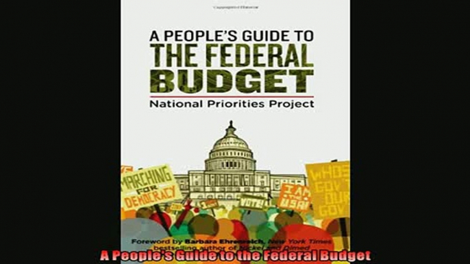 Enjoyed read  A Peoples Guide to the Federal Budget