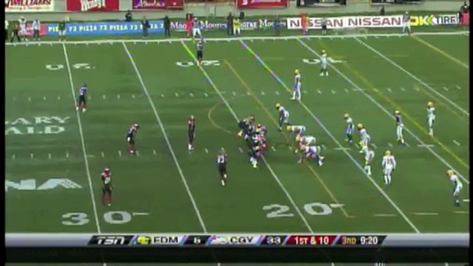 Henry Burris 19-yard touchdown pass to Romby Bryant - September 6, 2010