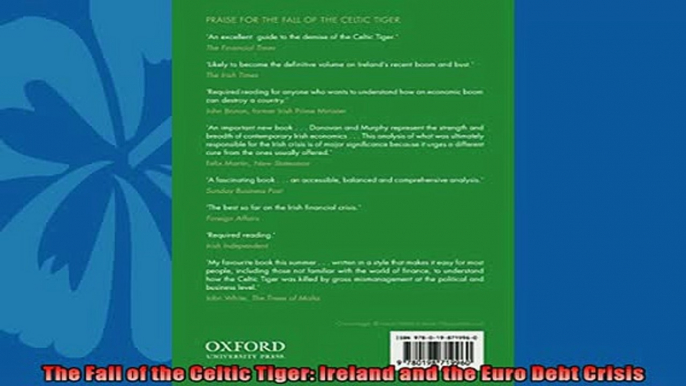 Popular book  The Fall of the Celtic Tiger Ireland and the Euro Debt Crisis