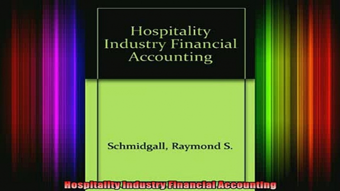 READ book  Hospitality Industry Financial Accounting Full EBook