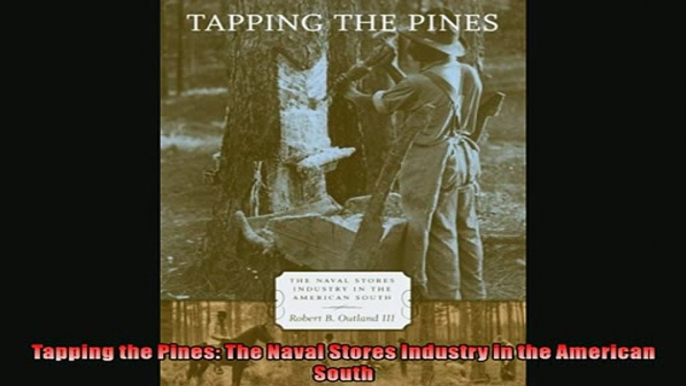 For you  Tapping the Pines The Naval Stores Industry in the American South