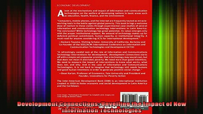 READ book  Development Connections Unveiling the Impact of New Information Technologies Full Free