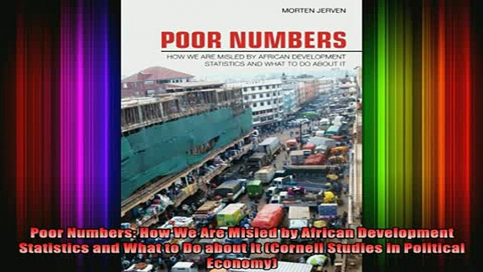 READ book  Poor Numbers How We Are Misled by African Development Statistics and What to Do about It Full EBook