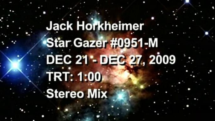 Jack Horkheimer Star Gazer  Minute Dec. 21 -27, 2009