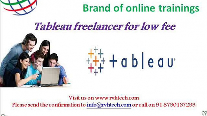 Tableau freelancer for low fee cost by RVH Technologies