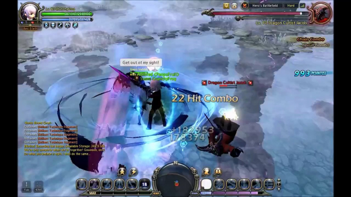 Dragon Nest NA Gladiator Hero's Battlefield in 3:19