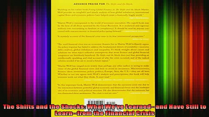 READ book  The Shifts and the Shocks What Weve Learnedand Have Still to Learnfrom the Financial Full Free