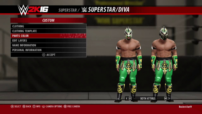 WWE 2K16 Attires - Kalisto Raw December 28 2015 Attire