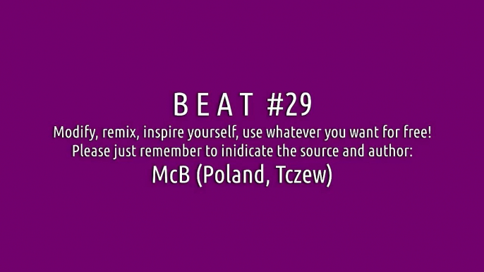 McB Free Beat # 29 (beat, freestyle, instrumental beats, rap beats, instrumental rap, hip hop beats)