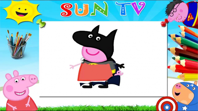 Peppa Pig Finger Family Songs Peppa Pig Batman Vs Super Man Iron Man Nursery Rhyme SUNTV video snipp