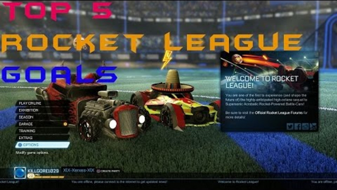 Top 5 Goals!!! (Rocket League)!!!