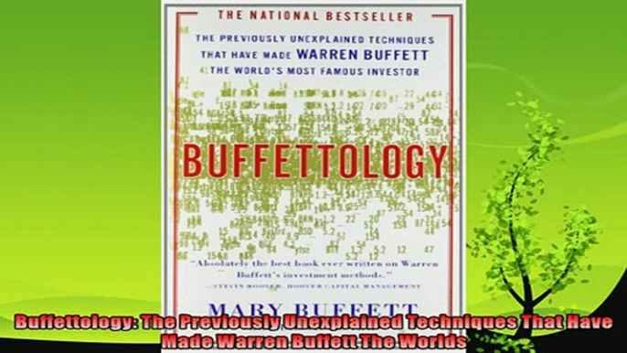 different   Buffettology The Previously Unexplained Techniques That Have Made Warren Buffett The