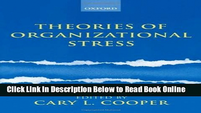 Download Theories of Organizational Stress  Ebook Online