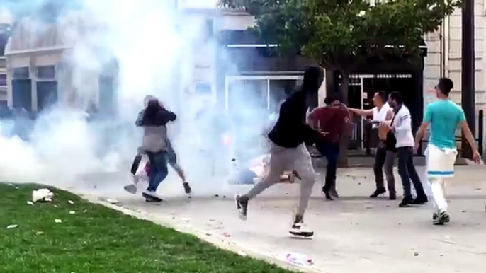 NEW Terrible fights between England, French & Russia hooligans in Marseille, France - Full HD 1080p