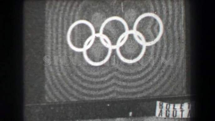 1968: Rings Gymnastics competition logo sign Summer Olympic Games. MEXICO CITY, MEXICO