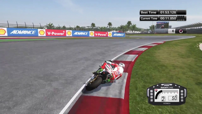 MotoGP™15 Sepang 1.52.560 Ducati pro sim setup