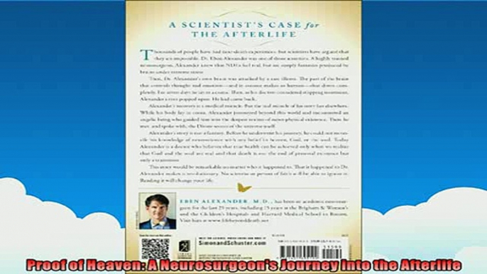 EBOOK ONLINE  Proof of Heaven A Neurosurgeons Journey into the Afterlife READ ONLINE