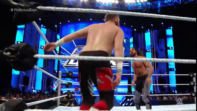 Sami Zayn vs Seth Rollins SmackDown June 23, 2016