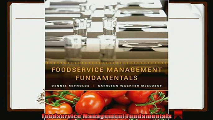 behold  Foodservice Management Fundamentals