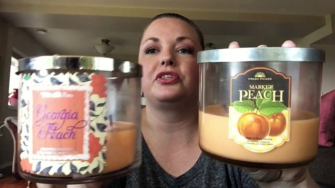 Candle Review: BBW's Georgia Peach & Market Peach