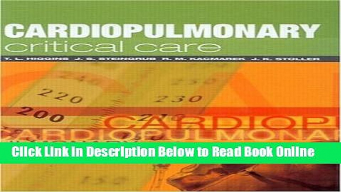 Download Cardiopulmonary Critical Care  Ebook Online