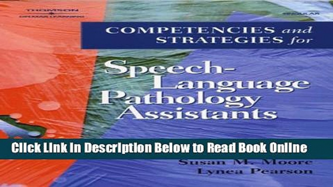 Read Competencies and Strategies for Speech-Language Pathologist Assistants  PDF Free