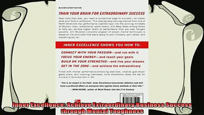 different   Inner Excellence Achieve Extraordinary Business Success through Mental Toughness