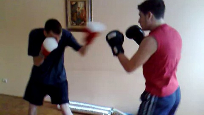 Two Krav Maga (MMA) fighters boxing 1