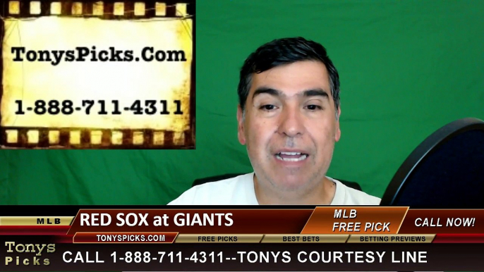 Boston Red Sox vs. San Francisco Giants Pick Prediction MLB Baseball Odds Preview 6-7-2016.