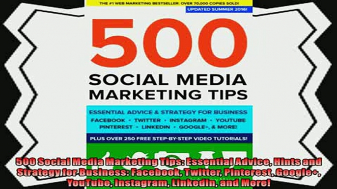 book online   500 Social Media Marketing Tips Essential Advice Hints and Strategy for Business